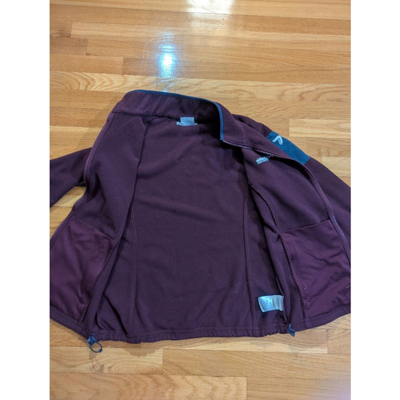 Columbia Titanium Fleece Jacket Wine Full Zip Medium - Picture 9 of 13